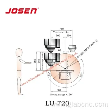 Lu-720 Five-Axis CNC Machining Center for Metal, Wood, and Plastic